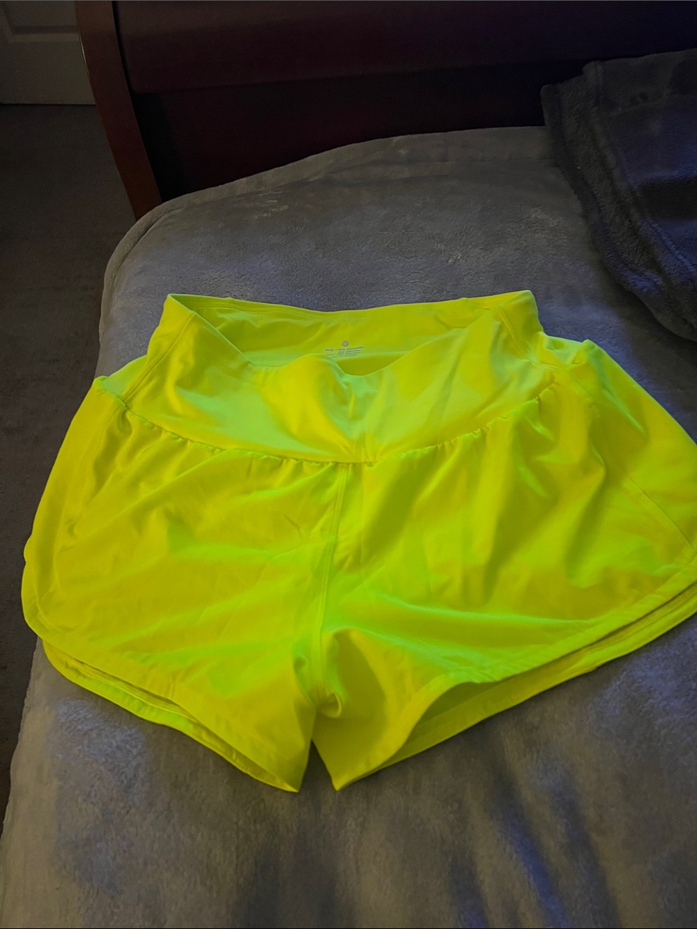 Women’s Neon Yellow Performance Shorts